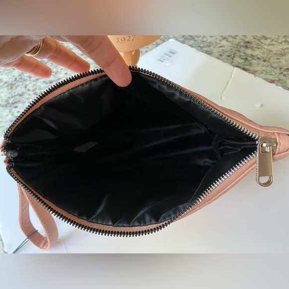 French Connection Bags | Box Quilt Cosmetic Pouch | Color: Rose - Picture 10 of 12